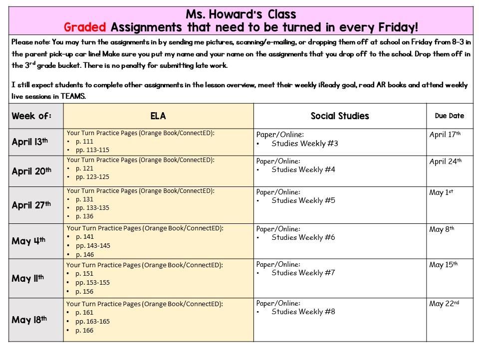 Assignments 